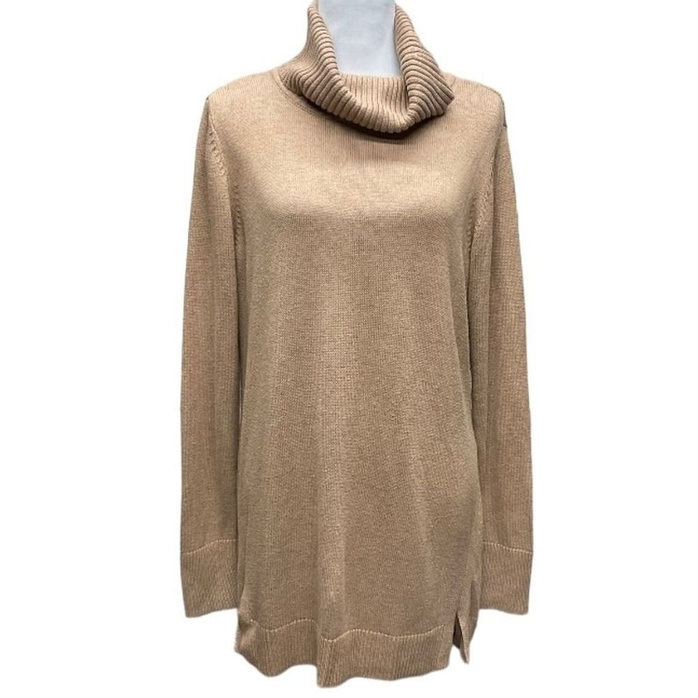 H by Halston Women's XL Brown Turtleneck Pullover Sweater‎ Size XL